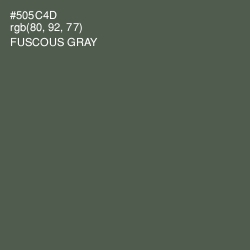 #505C4D - Fuscous Gray Color Image